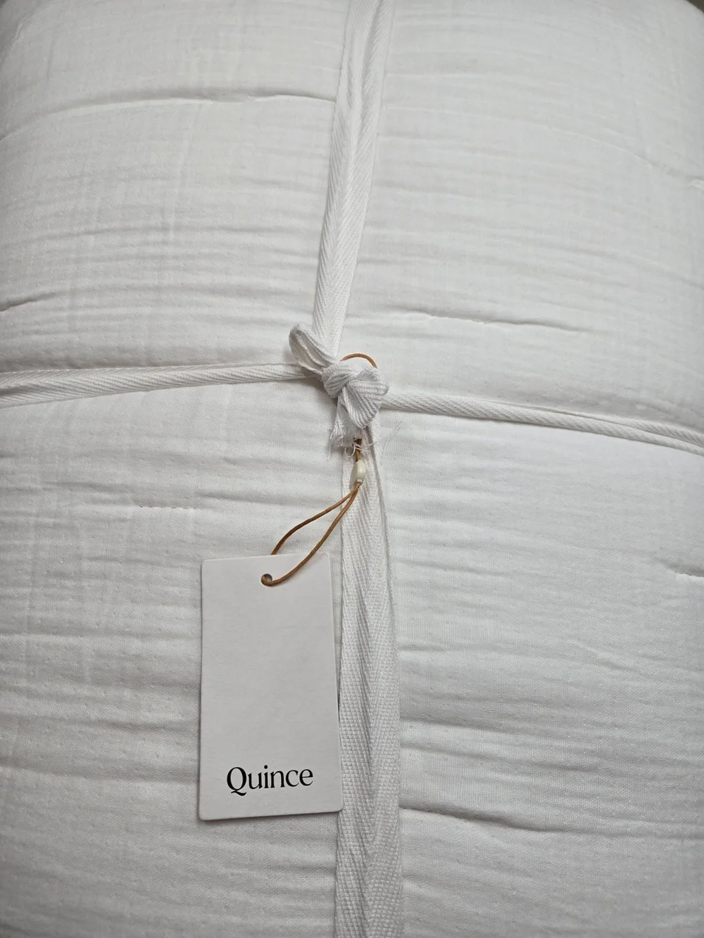 NWT QUINCE Organic Cotton Gauze Dream Quilt King/Cal King White 9772